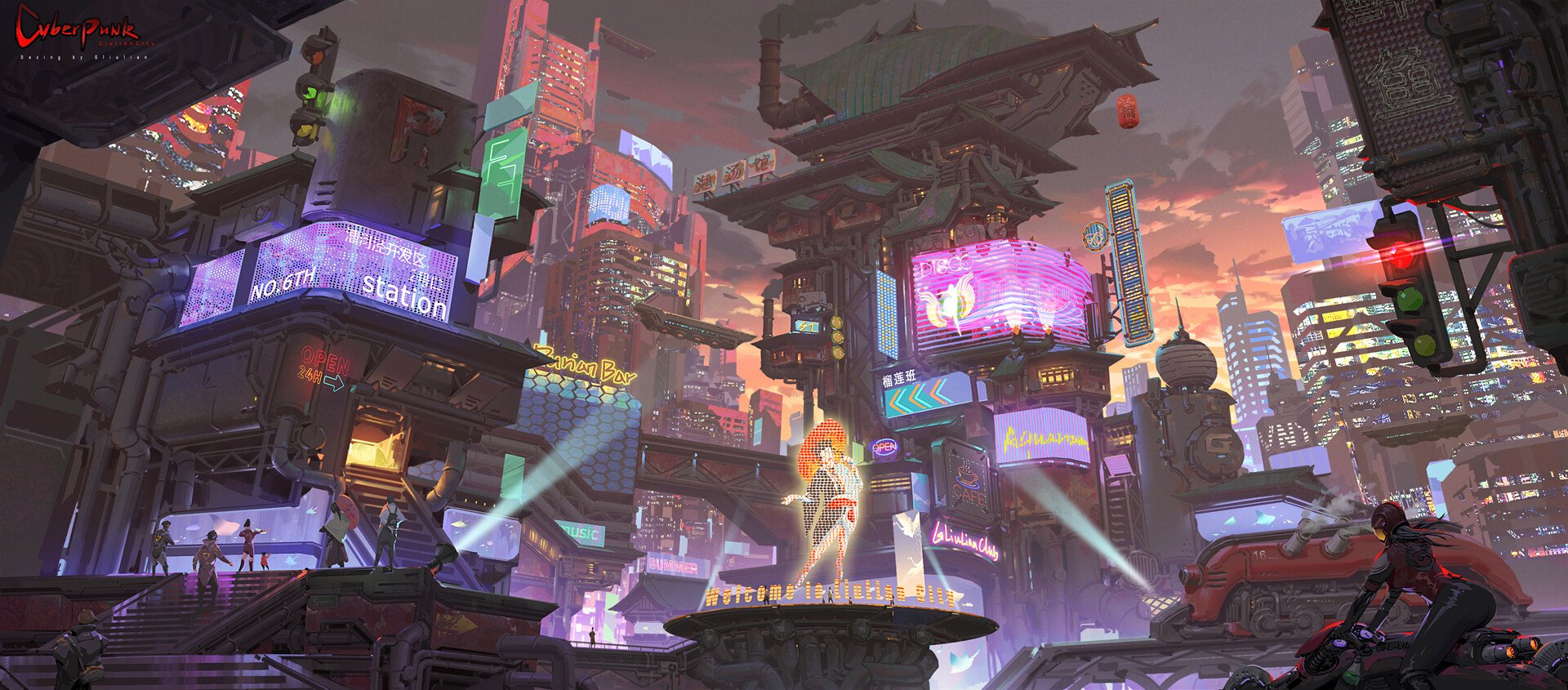 Download Cityscape Sci Fi City Sci Fi City Art