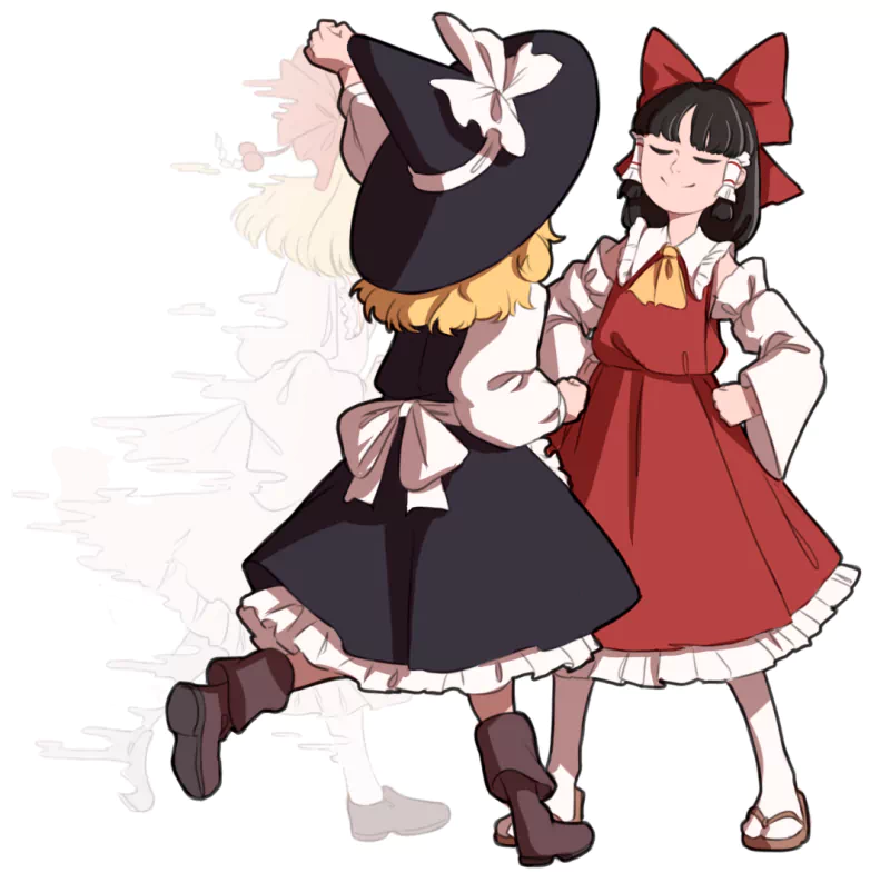Rin Satsuki Reimu Hakurei Marisa Kirisame Anime Touhou Image