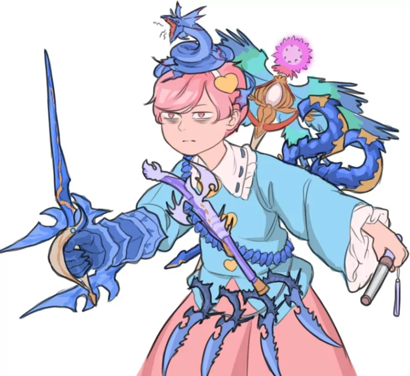 Satori Komeiji leviathan (Final Fantasy) Anime crossover Image