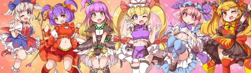 Junko (Touhou) Kanako Yasaka Yukari Yakumo Yuyuko Saigyouji Byakuren Hijiri Eirin Yagokoro Madoka Kaname Anime Touhou Image