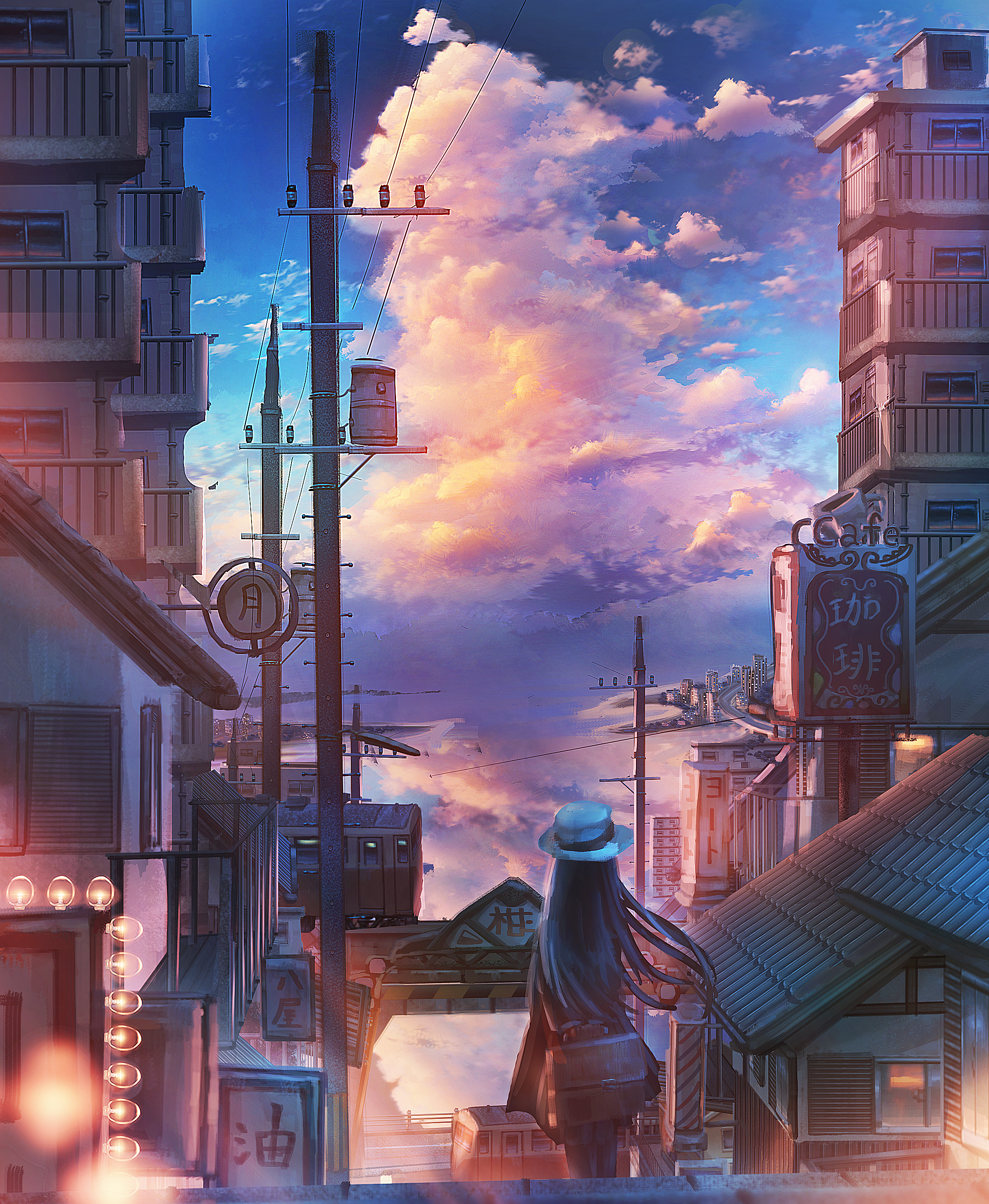 Anime City Art by ナコモ