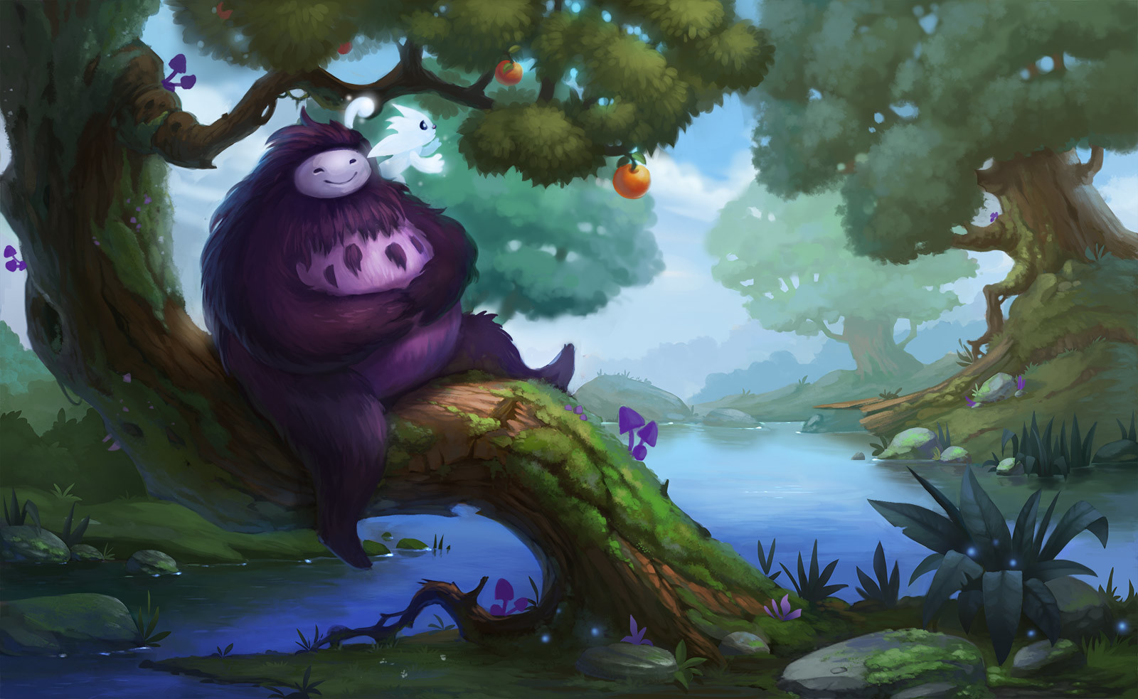 Ori and the Blind Forest Art by Anna Lepeshkina