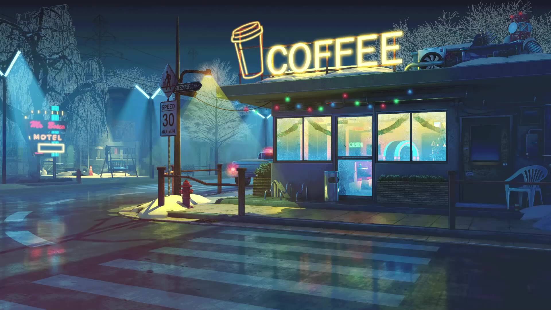 Retro Coffee Shop
