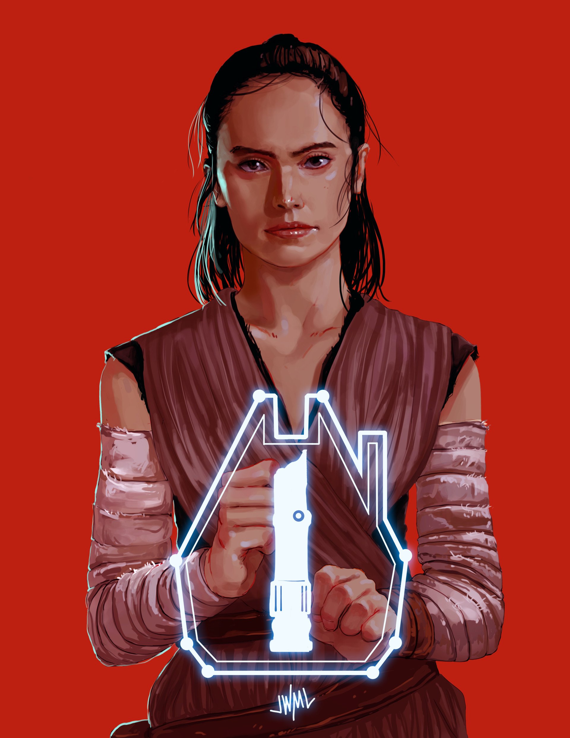 Download Rey (Star Wars) Sci Fi Star Wars Art