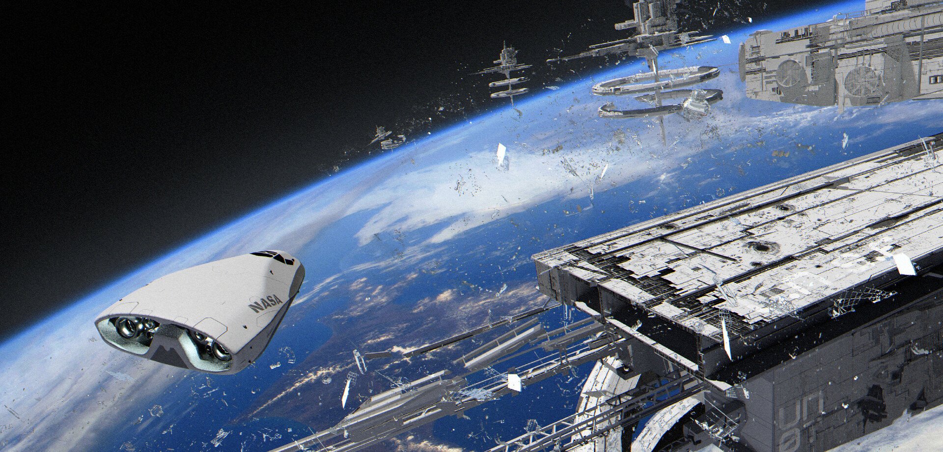 Download Orbit Sci Fi Spaceship Art