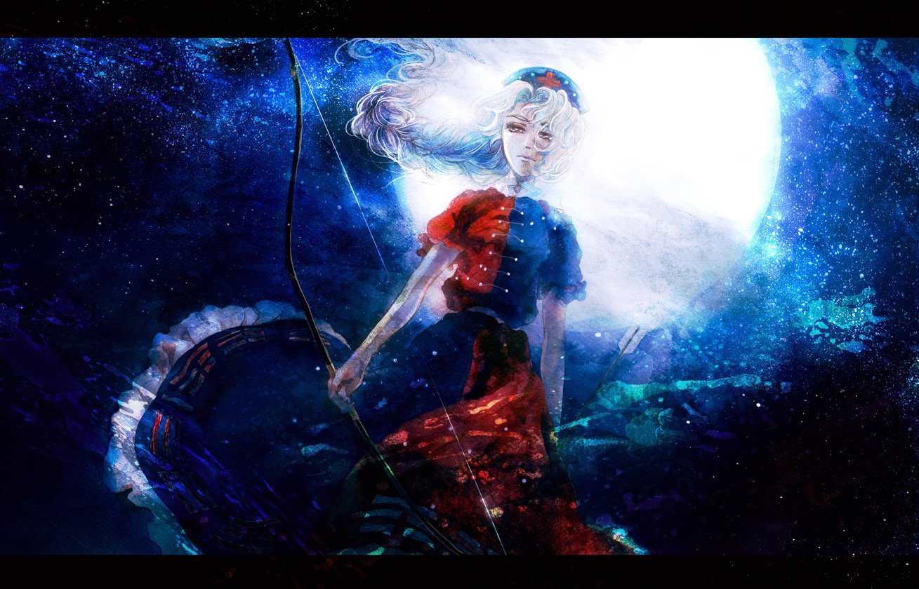 Download Eirin Yagokoro Anime Touhou Art