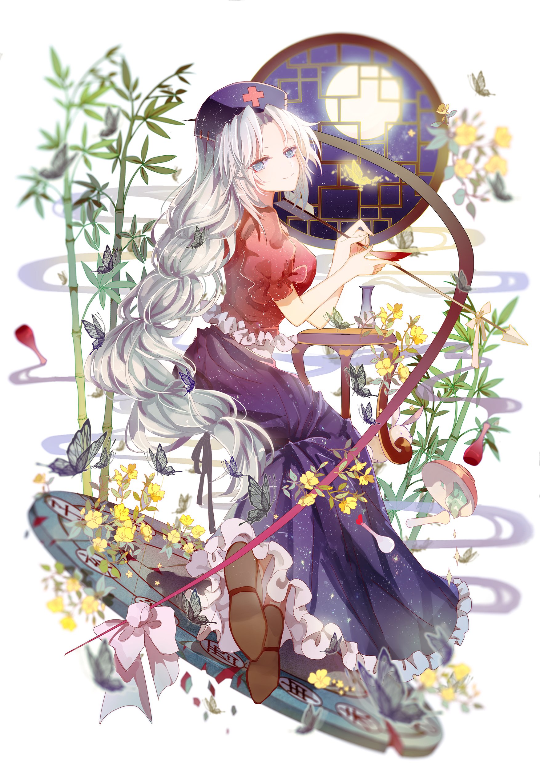 Download Eirin Yagokoro Anime Touhou Art