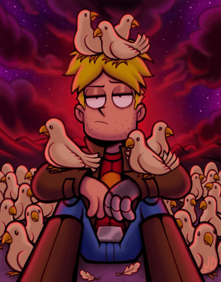 Download Blonde Pigeon Gary Goodspeed TV Show Final Space Art