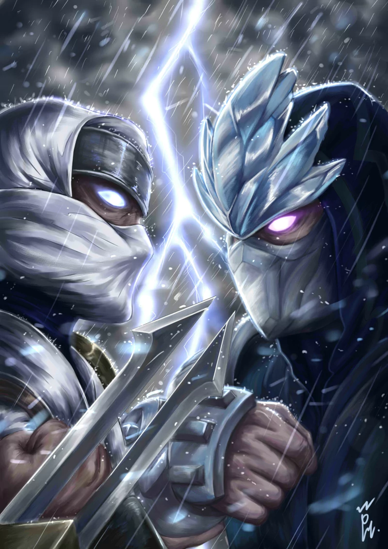 Zed (League Of Legends) Shen (League Of Legends) video game League Of Legends Image