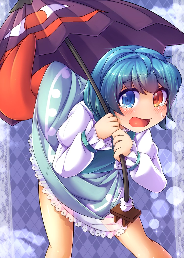 heterochromia Kogasa Tatara Anime Touhou Image