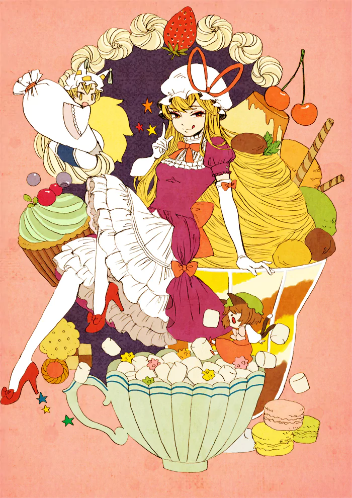 Chen (Touhou) Ran Yakumo Yukari Yakumo Anime Touhou Image