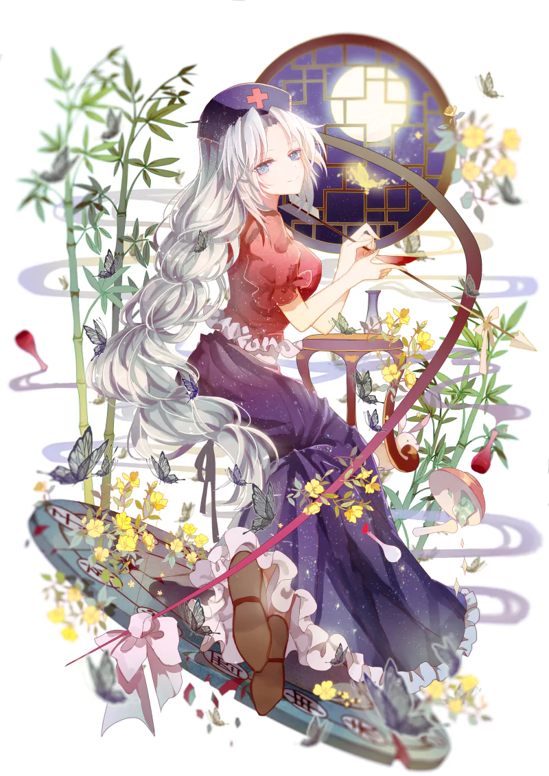 Eirin Yagokoro Anime Touhou Image