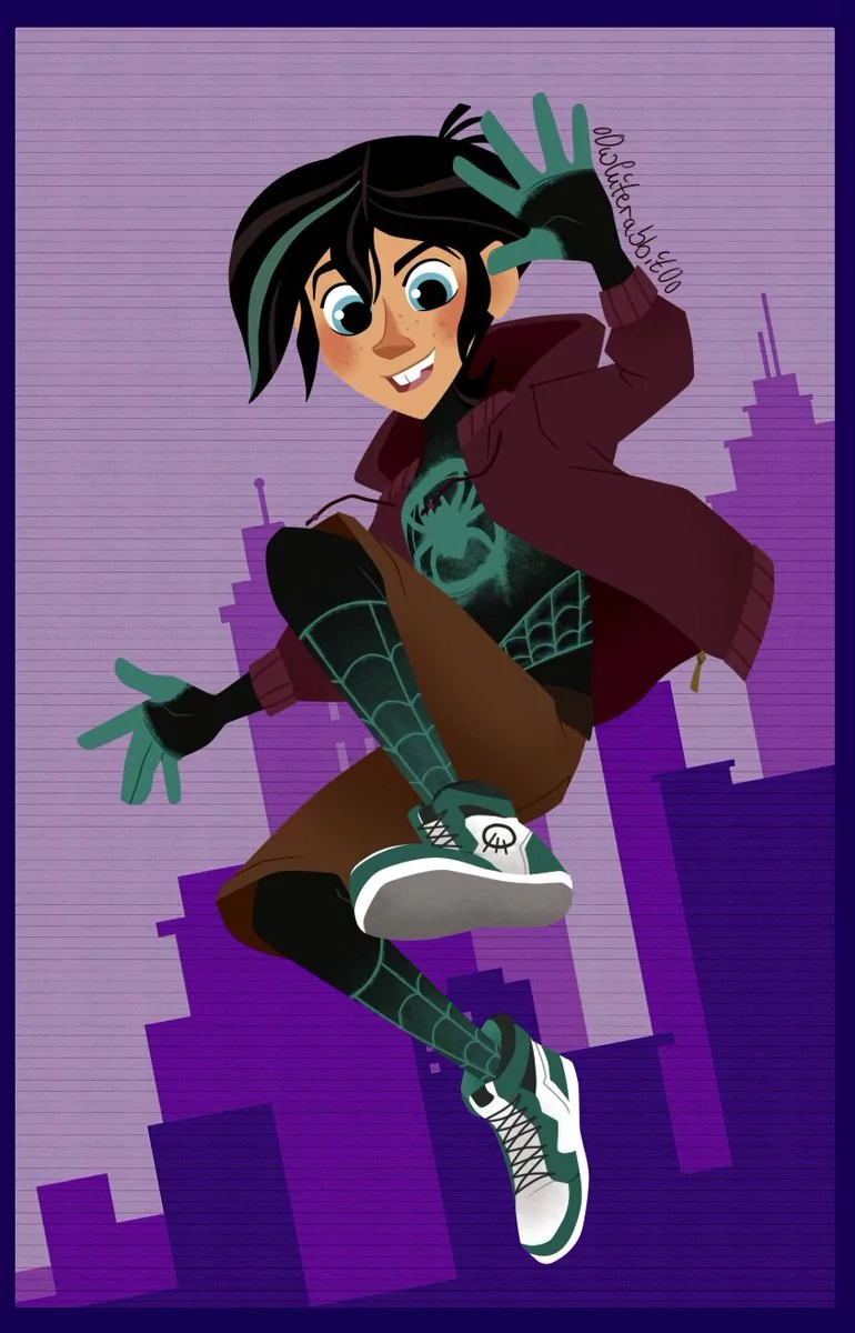 blue eyes sneakers Spider-Man: Into The Spider-Verse Tangled Varian (Tangled) movie crossover Image