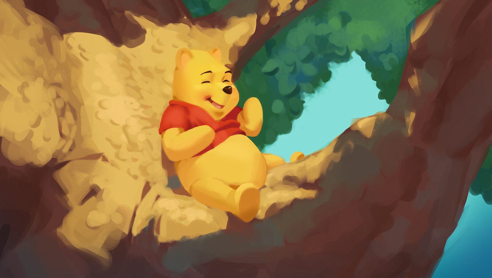 Winnie The Pooh Art by Zach Nienhuser