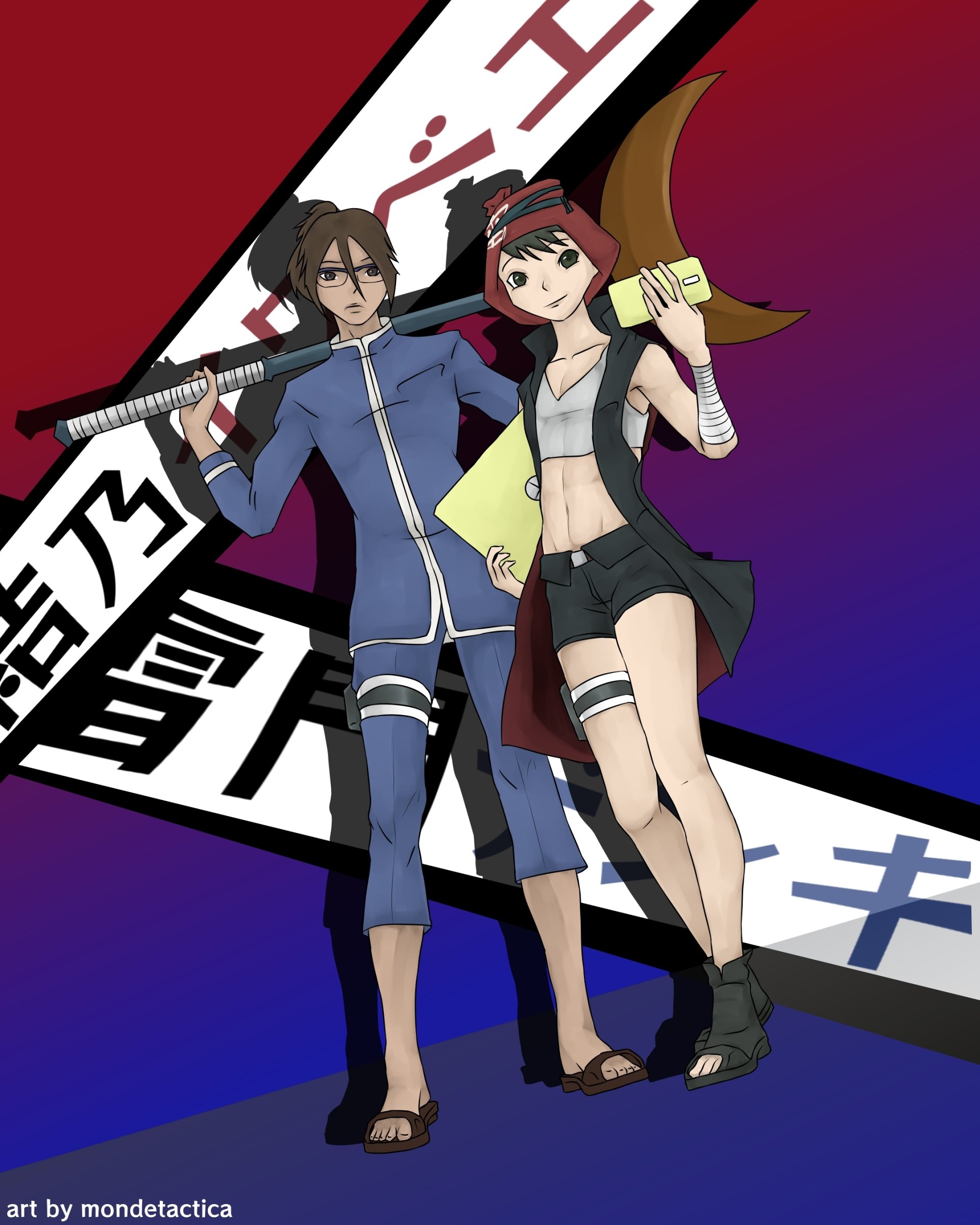 Download Denki Kaminarimon Iwabe Yuino Anime Boruto Art by mondetactica