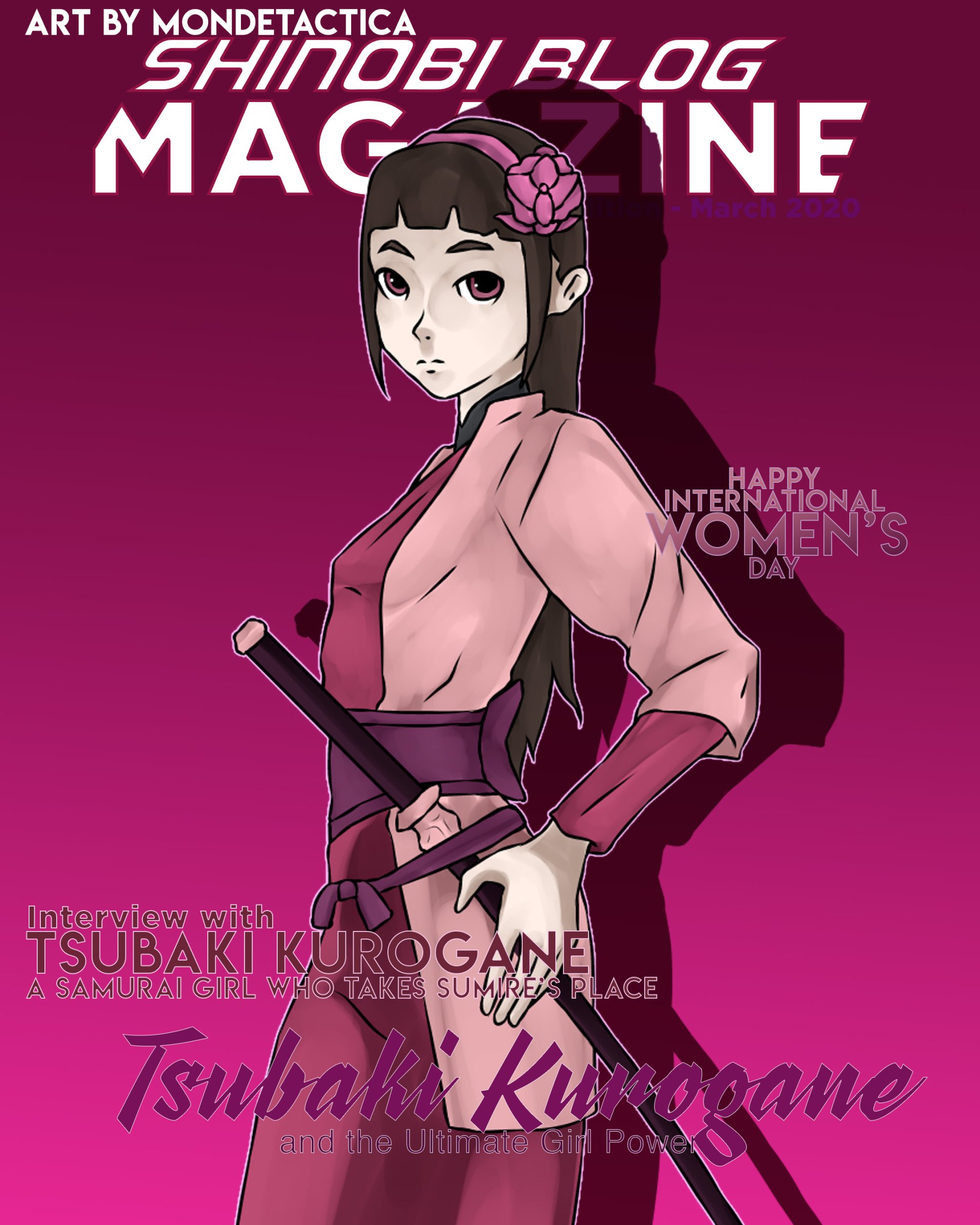 Download Tsubaki Kurogane Anime Boruto Art by mondetactica