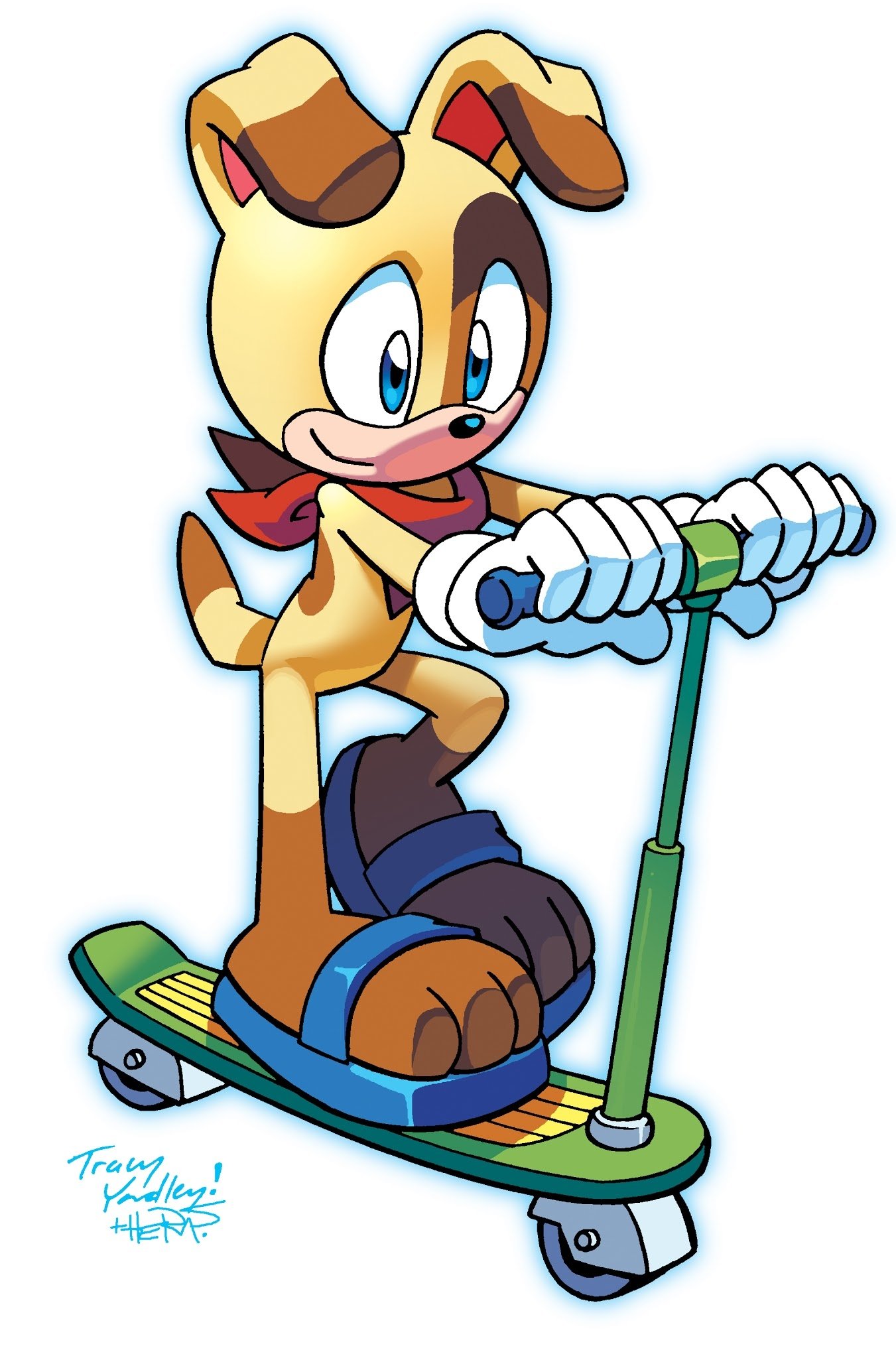 Download Archie Comics Smile Sandal Blue Eyes Scooter Paw Ben Muttski Comic Sonic The Hedgehog Art