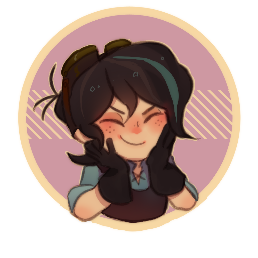 Download Black Hair Two-toned Hair Smile Goggles Cute Tangled Varian (Tangled) TV Show Tangled: The Series Art