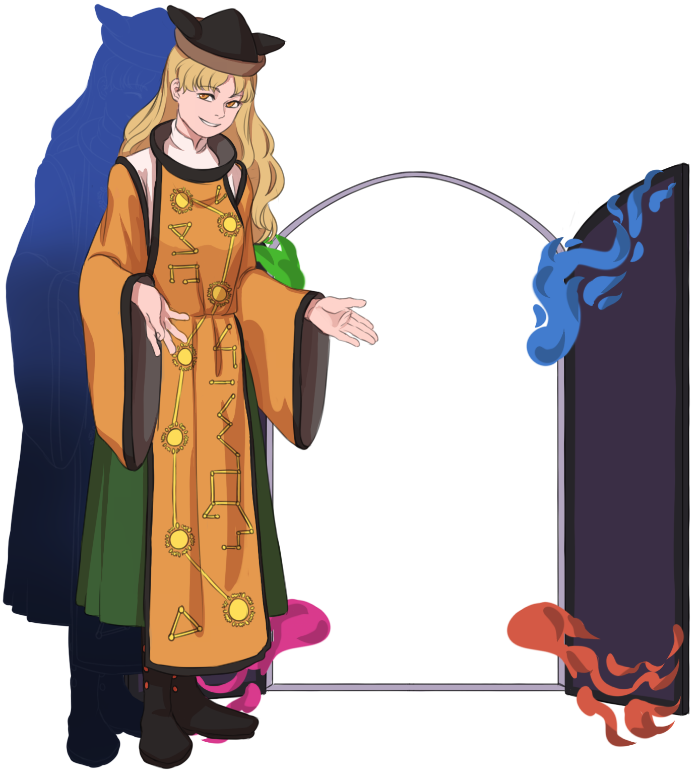 Download Okina Matara Anime Touhou Art