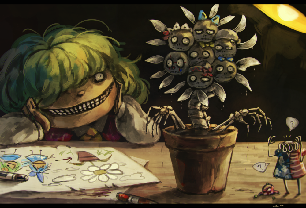 Download Yuuka Kazami Clownpiece (Touhou) Lily White Luna Child Star Sapphire Sunny Milk Daiyousei (Touhou) Cirno (Touhou) Anime Touhou Art