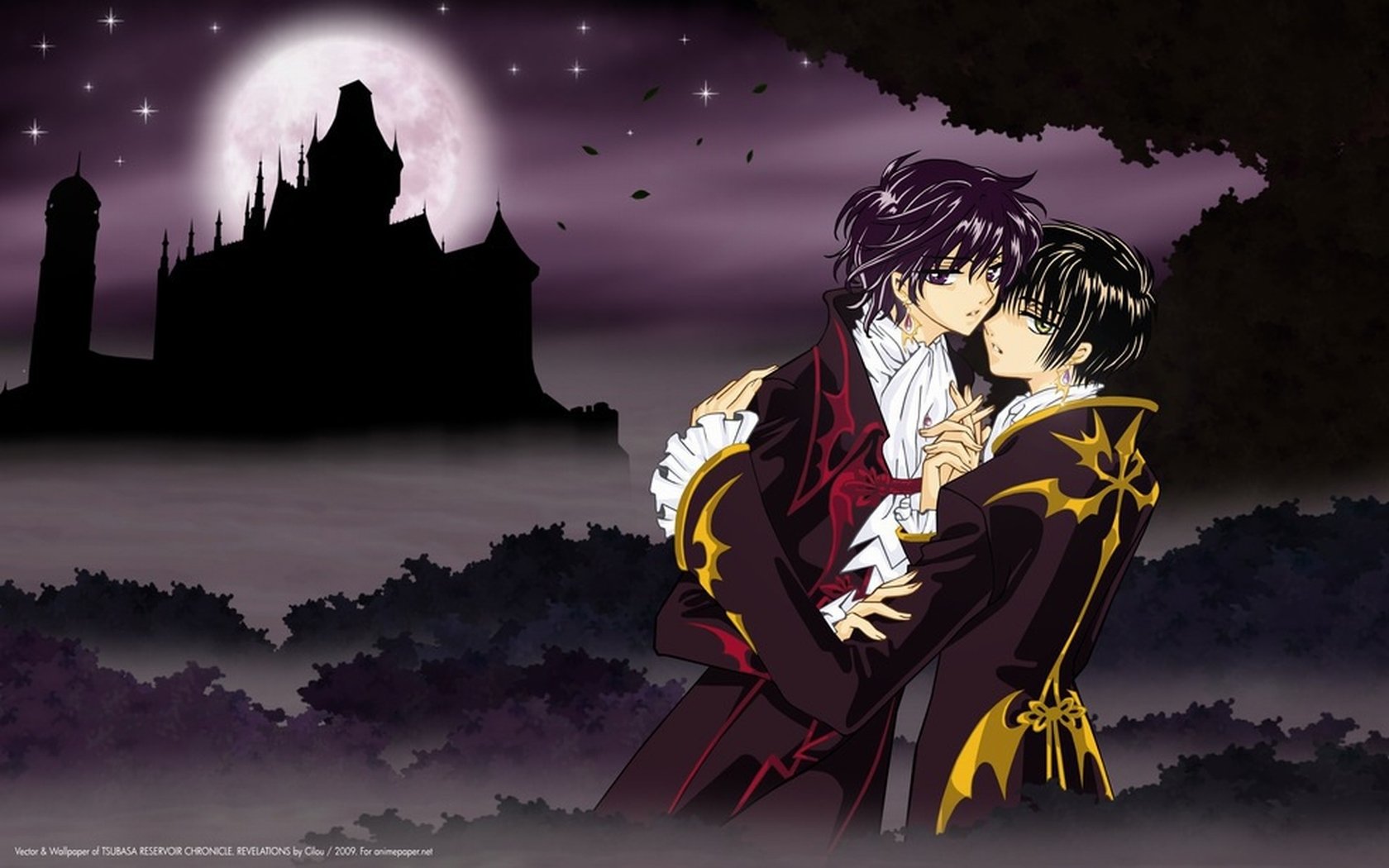 Download Reservior Chronicle Castle Moon Night Anime Tsubasa: Reservoir Chronicle Anime Night Art