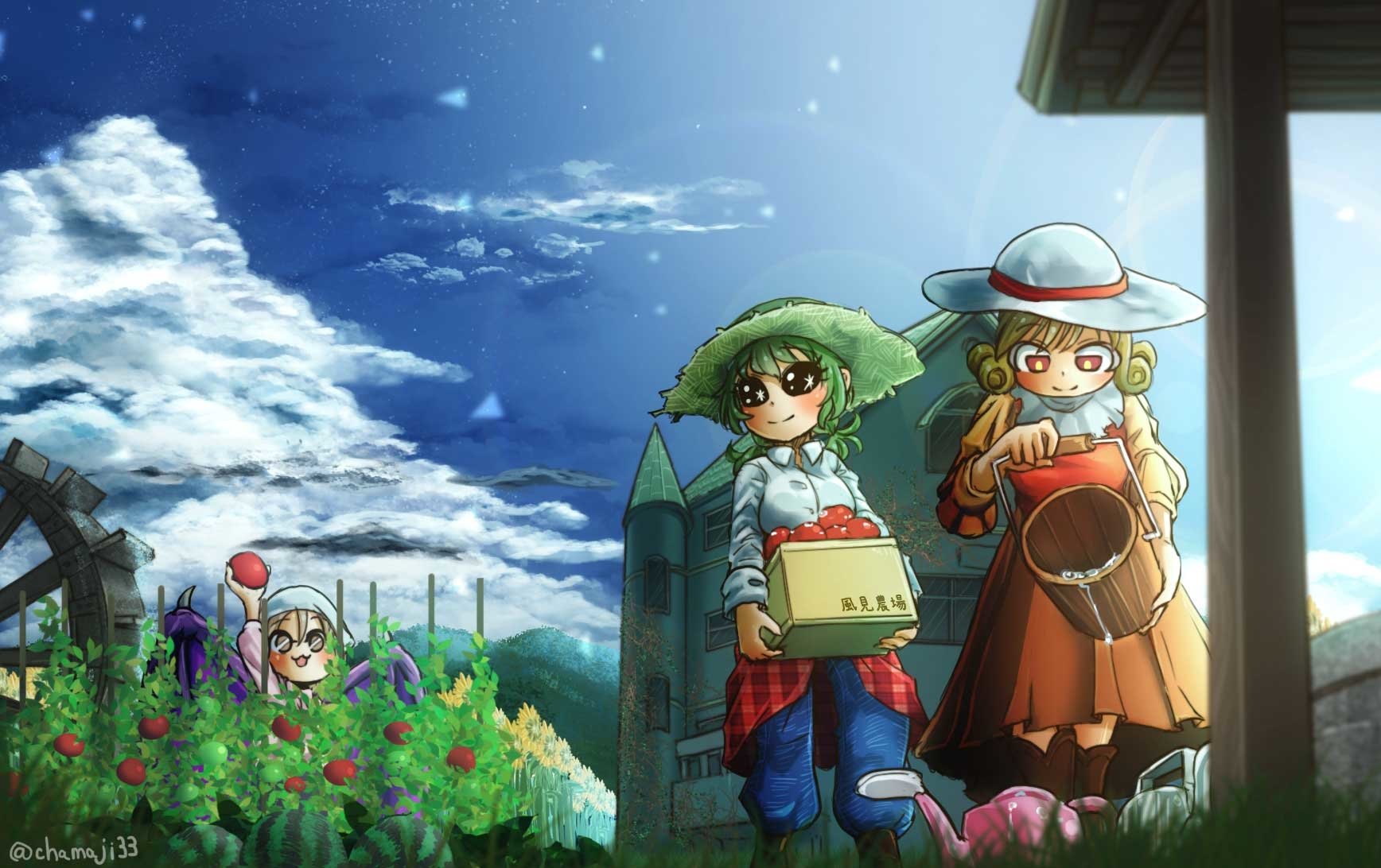 Download Elly (Touhou) Yuuka Kazami Kurumi (Touhou) Anime Touhou Art