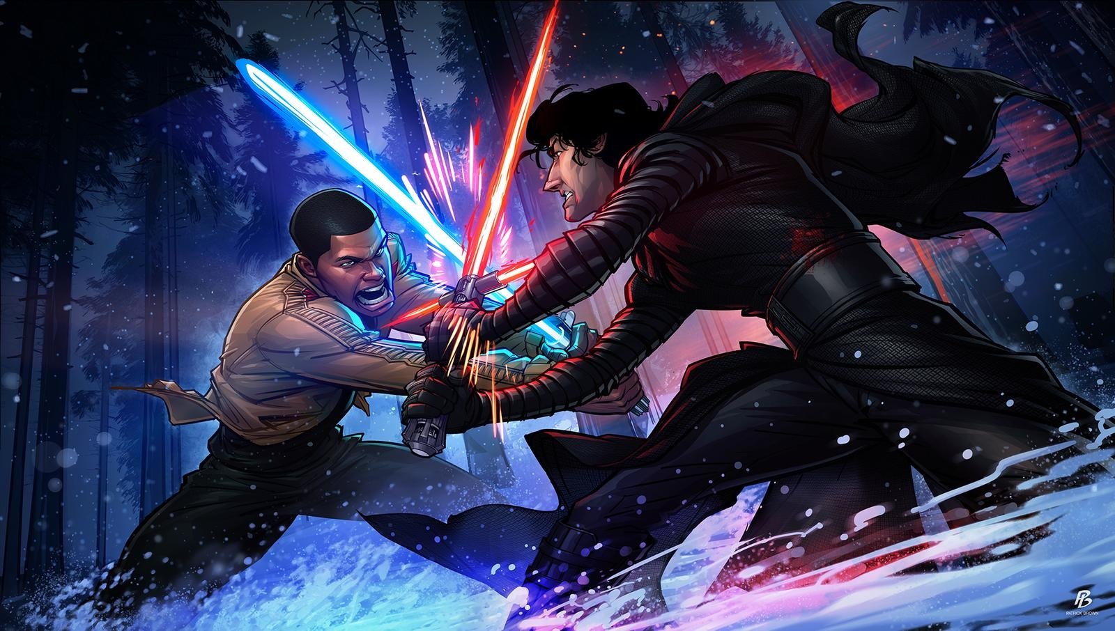 Download Lightsaber Kylo Ren Finn (Star Wars) Movie Star Wars Episode VII: The Force Awakens Art