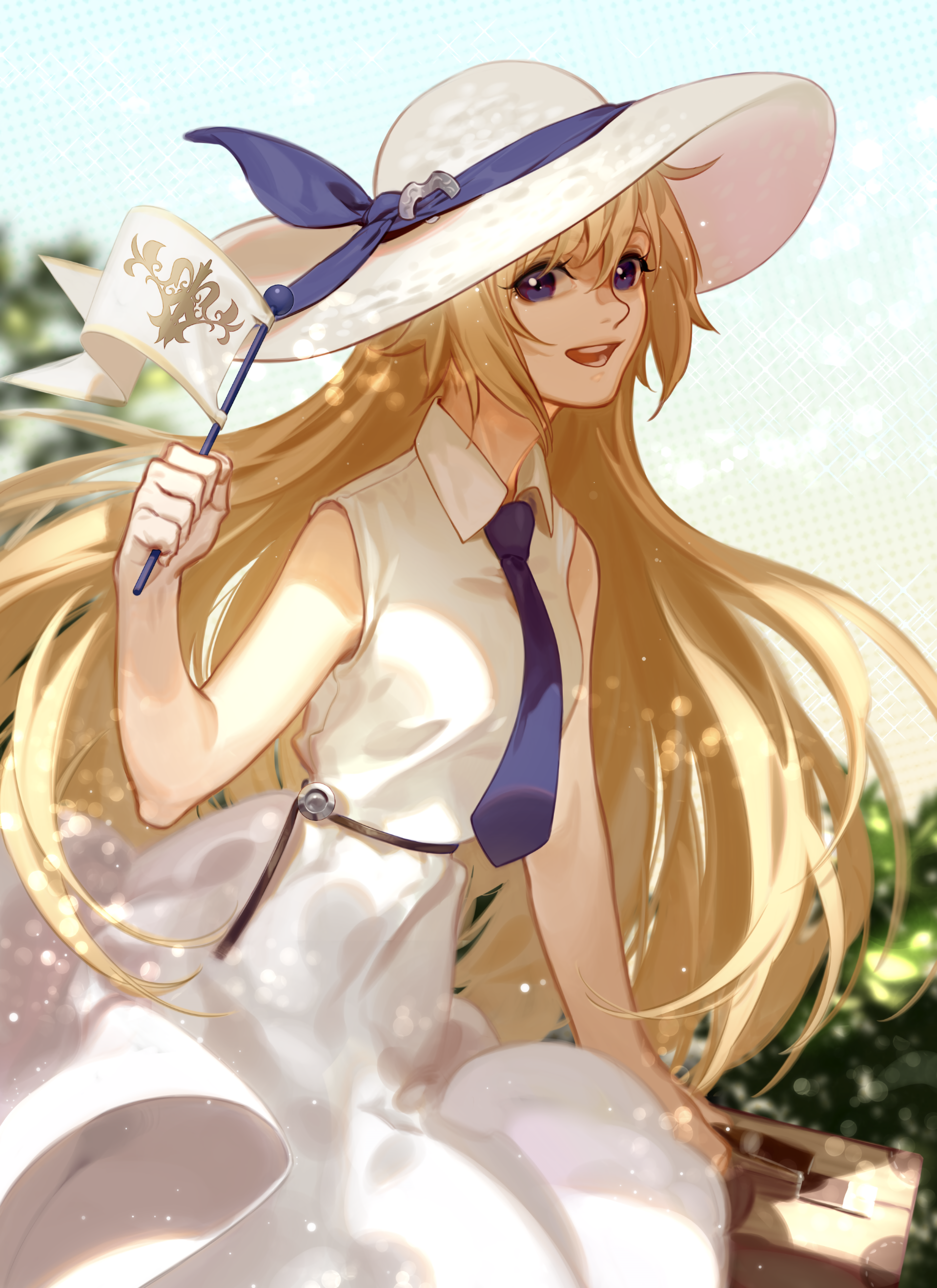 Download Tie Blonde Flag Hat Jeanne D'Arc (Fate Series) Ruler (Fate/Apocrypha) Anime Fate/Grand Order Art