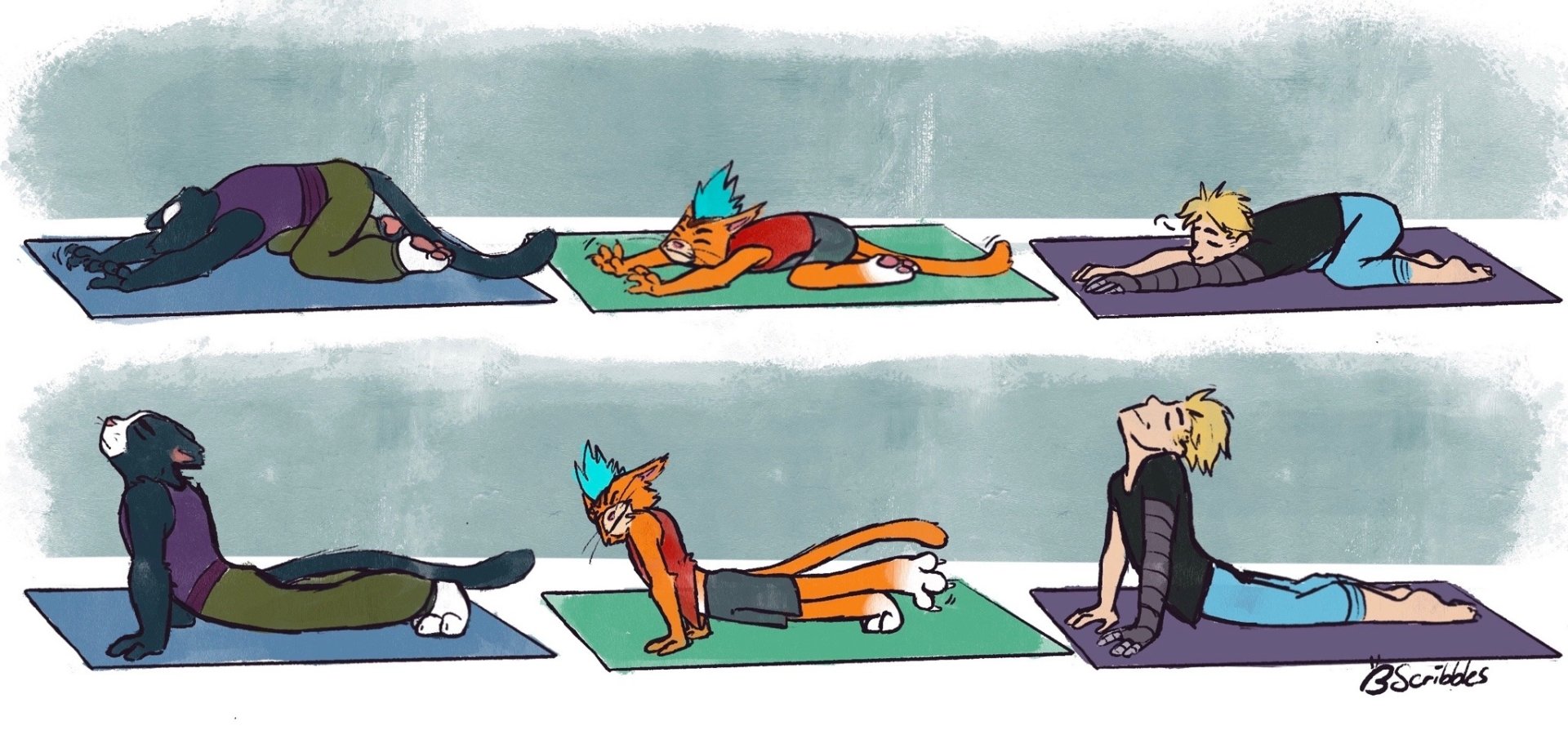 Download Barefoot Blonde Yoga Little Cato (Final Space) Avocato (Final Space) Gary Goodspeed TV Show Final Space Art