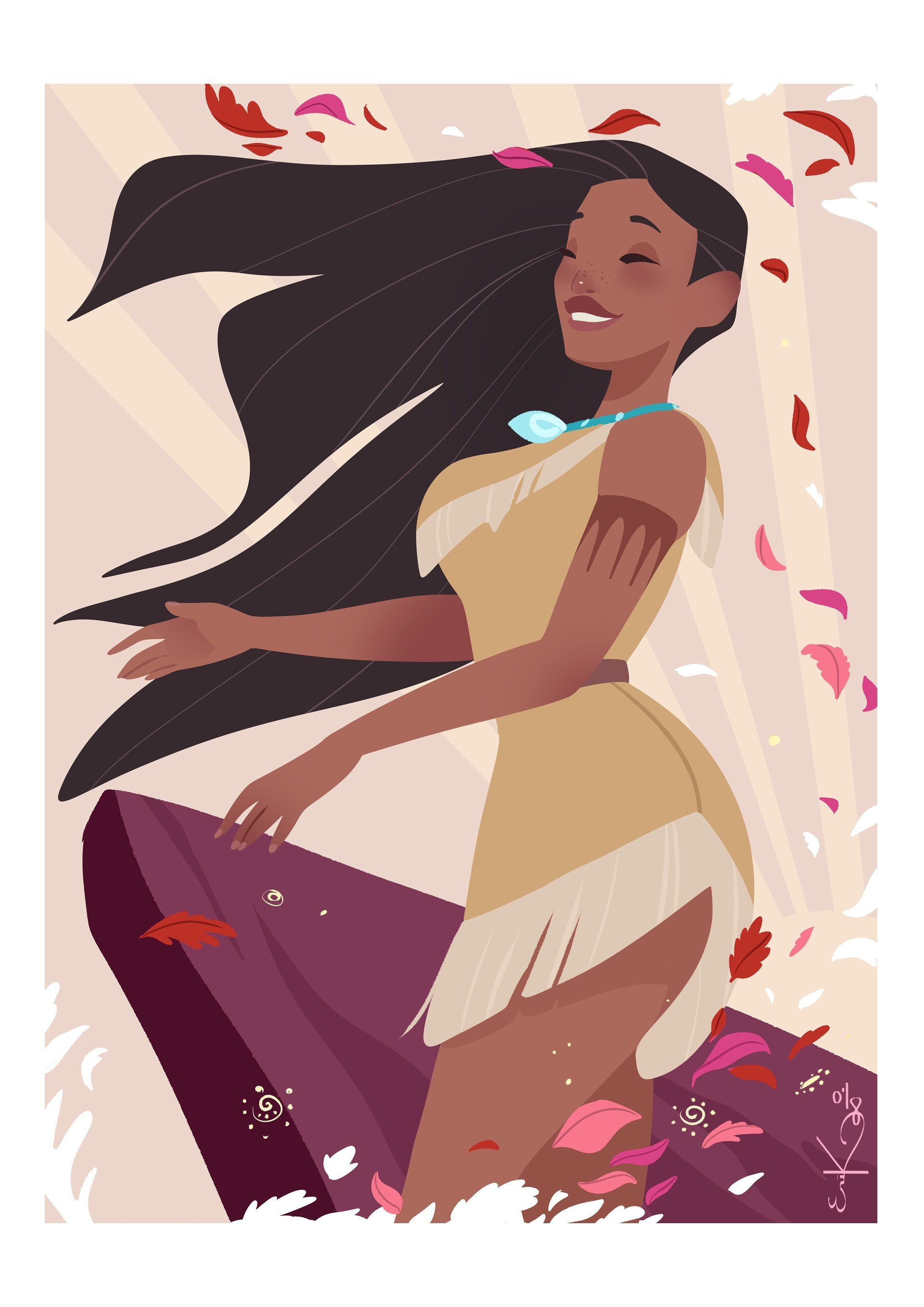 Download Long Hair Black Hair Disney Princess Movie Pocahontas Art