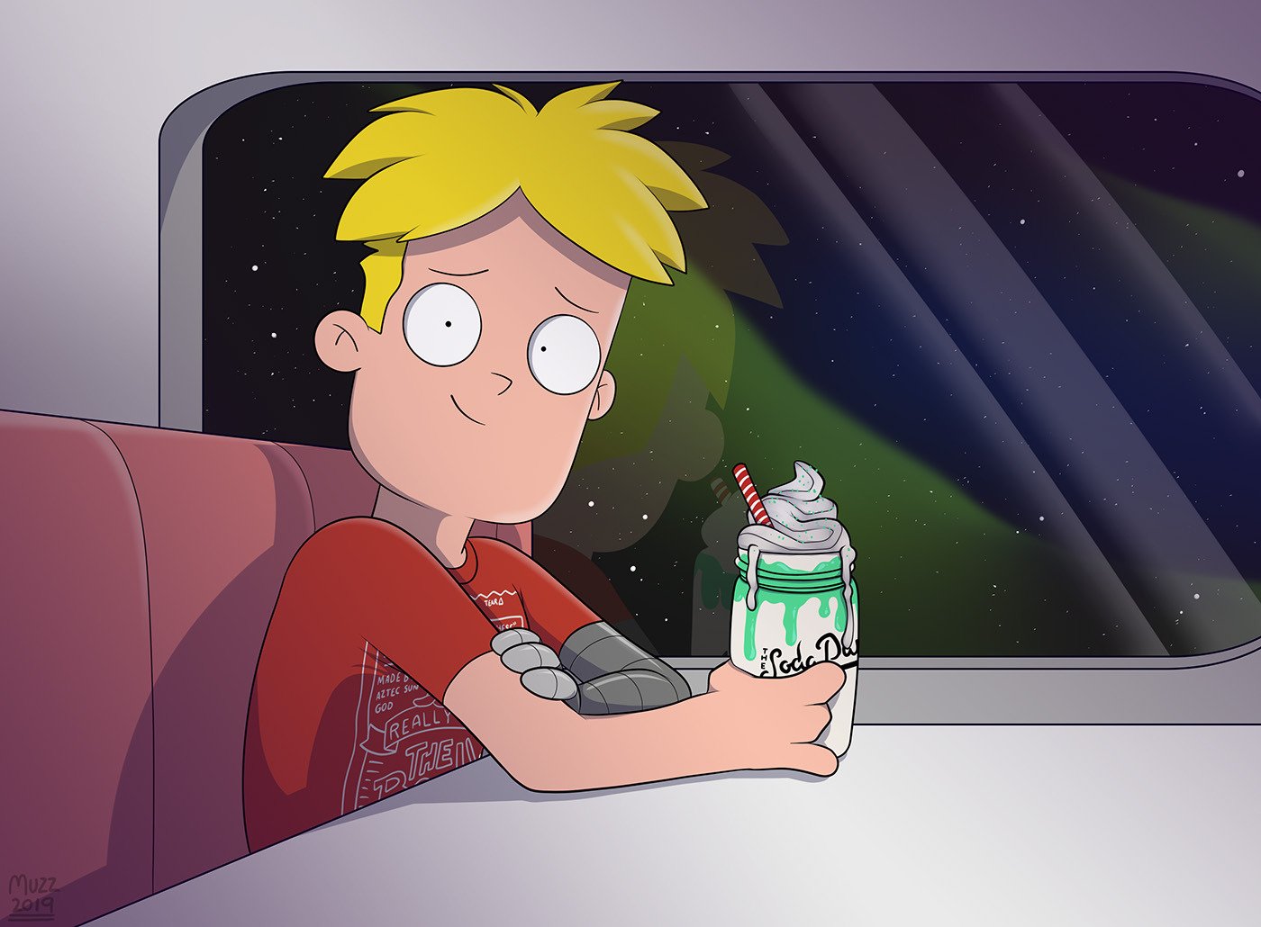 Download Blonde Smile Gary Goodspeed TV Show Final Space Art