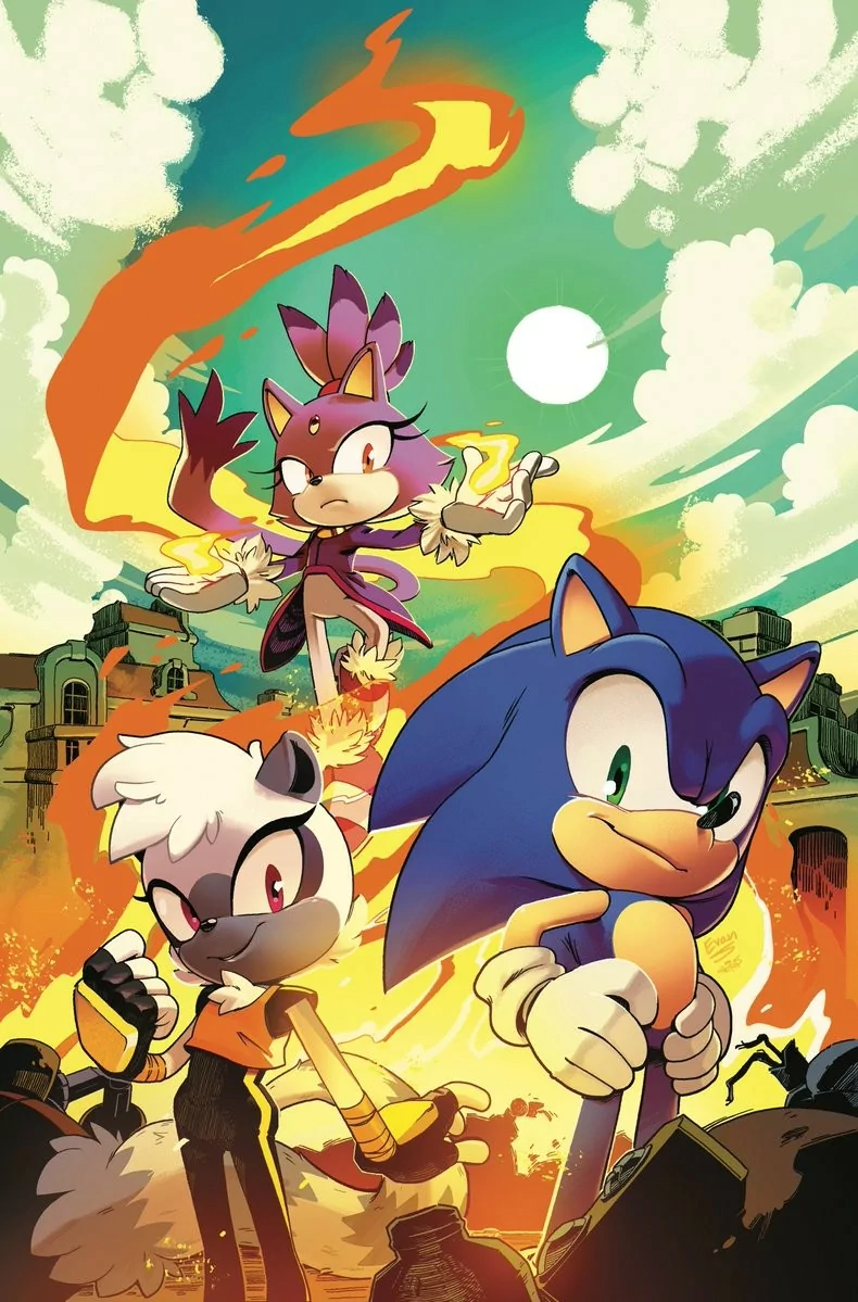 Tangle the Lemur Blaze the Cat Sonic the Hedgehog Comic Sonic the Hedgehog (IDW) Image