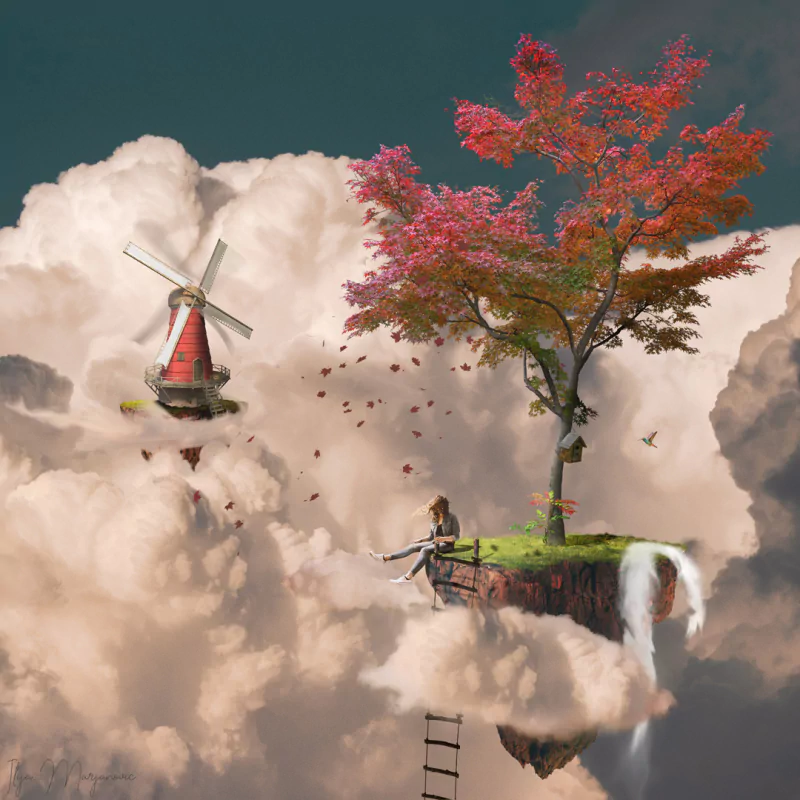  Windmill, windmill for the land, is everybody in? by Ilija Marjanovi