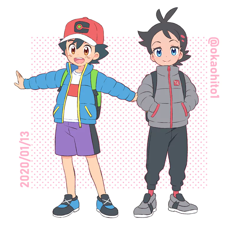 cap smile cute Goh (Pokémon) Ash Ketchum Anime Pokemon cute anime Image