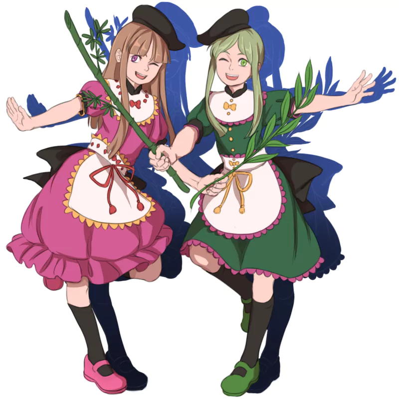 Satono Nishida Mai Teireida Anime Touhou Image