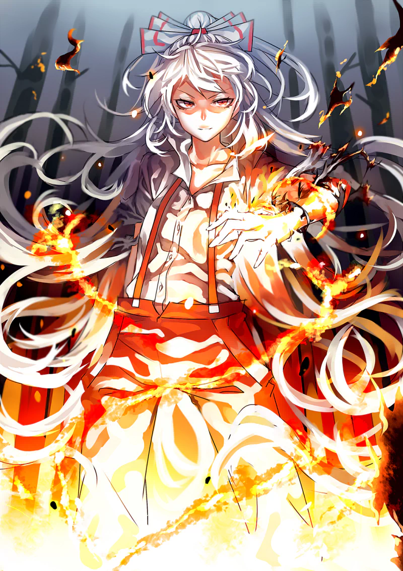 Fujiwara no Mokou Anime Touhou Image