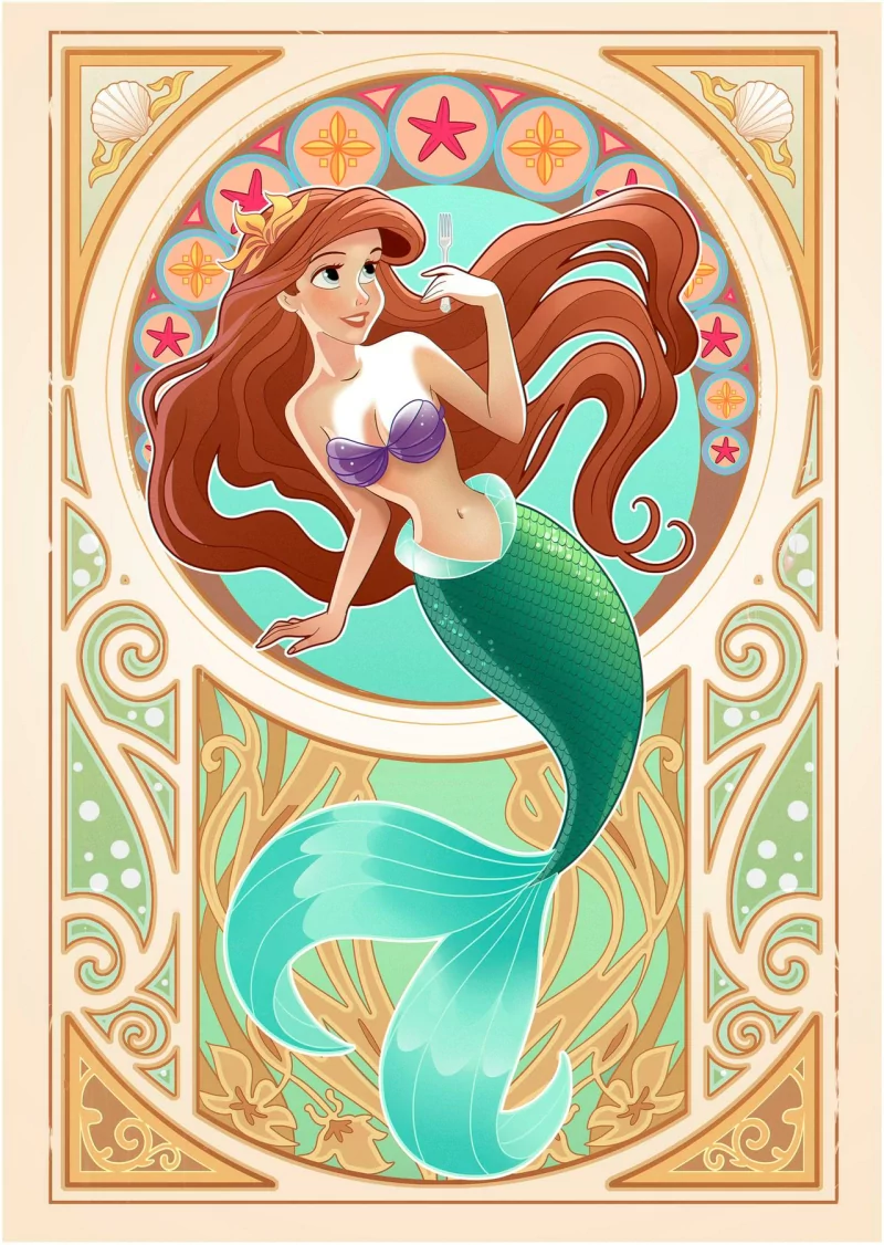 red hair long hair The Little Mermaid mermaid Ariel (The Little Mermaid) movie The Little Mermaid (1989) Image