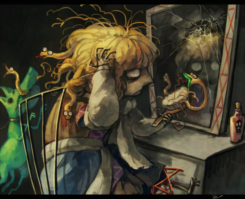  Jealousy-stricken Medusa by ことイナリ