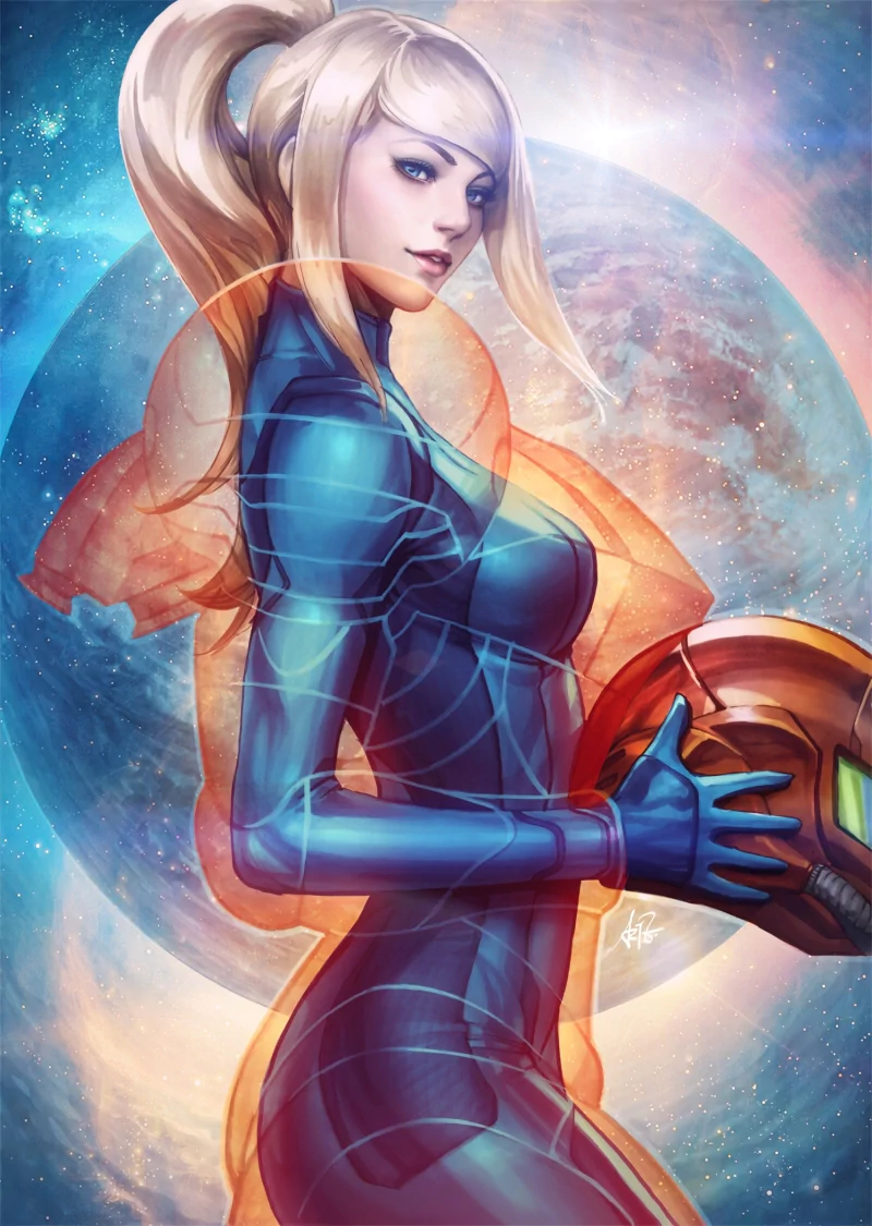 Samus Aran video game Metroid Image