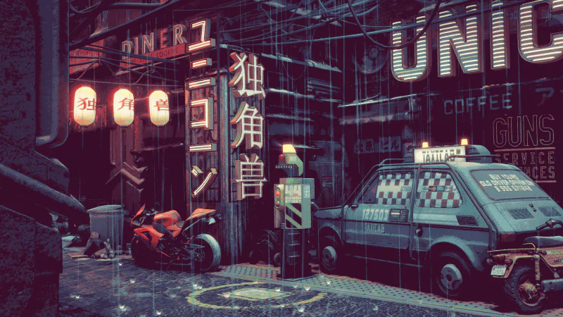 Sci Fi city sci fi city garage Image