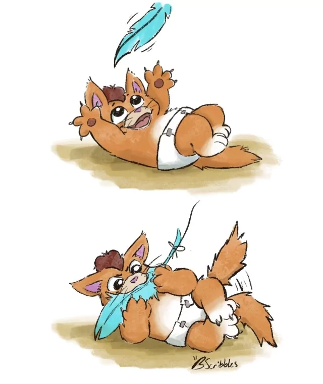 baby paw feather cute Little Cato (Final Space) TV Show Final Space Image