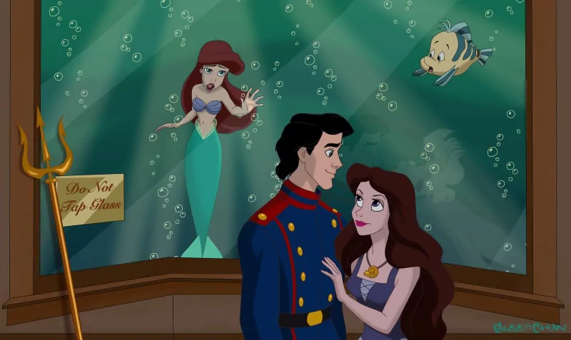 red hair The Little Mermaid mermaid Ursula (The Little Mermaid) Flounder (The Little Mermaid) Prince Eric Ariel (The Little Mermaid) movie The Little Mermaid (1989) Image
