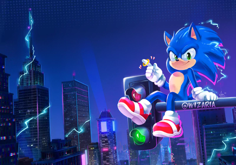 ring green eyes hedgehog city movie Sonic the Hedgehog Image