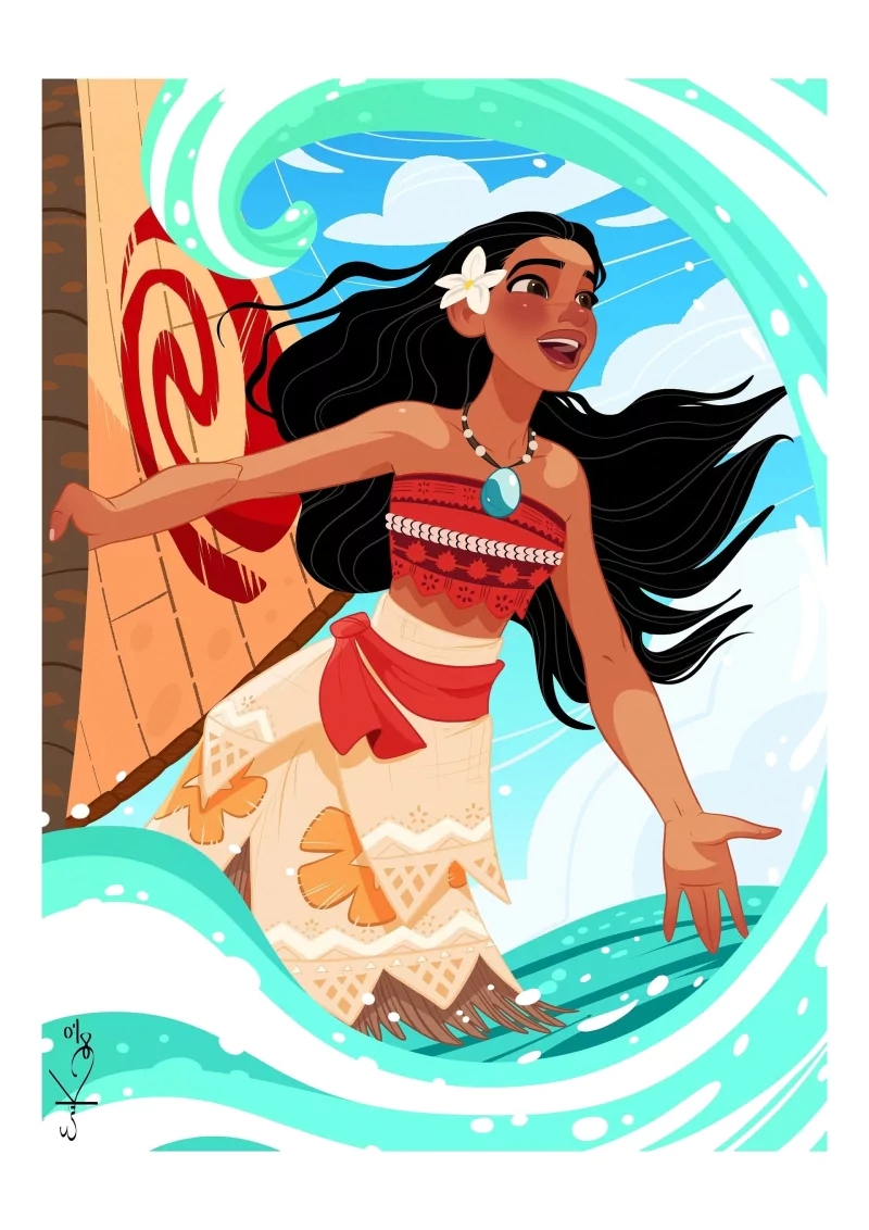 black hair Moana Moana Waialiki movie Image