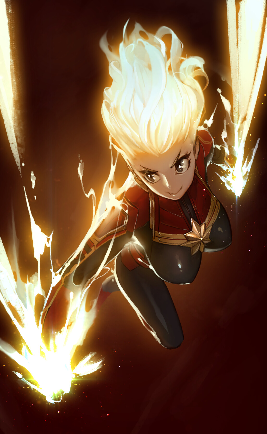 Captain Marvel Art by Duto