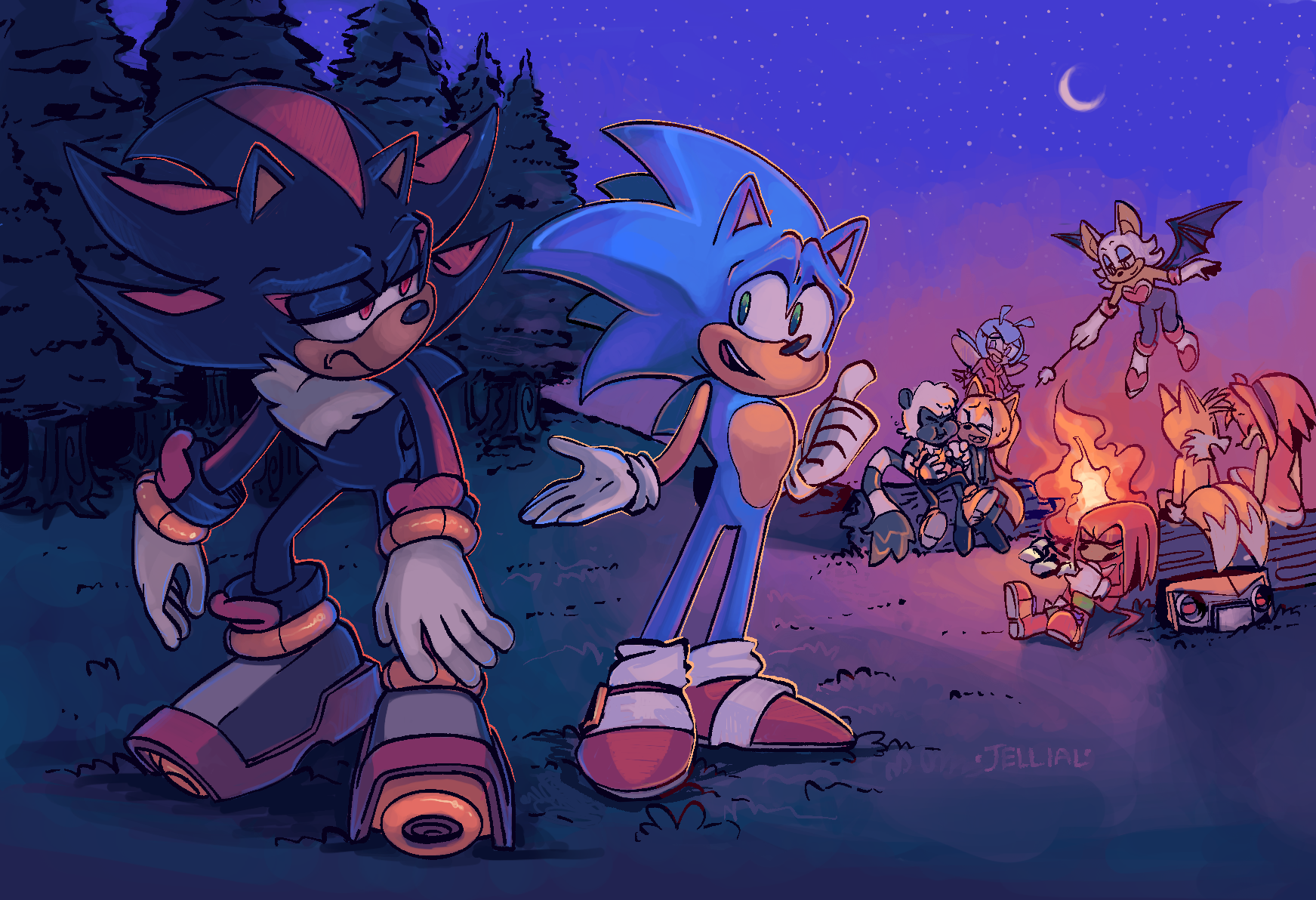 Sonic the Hedgehog (IDW) Art by jellial