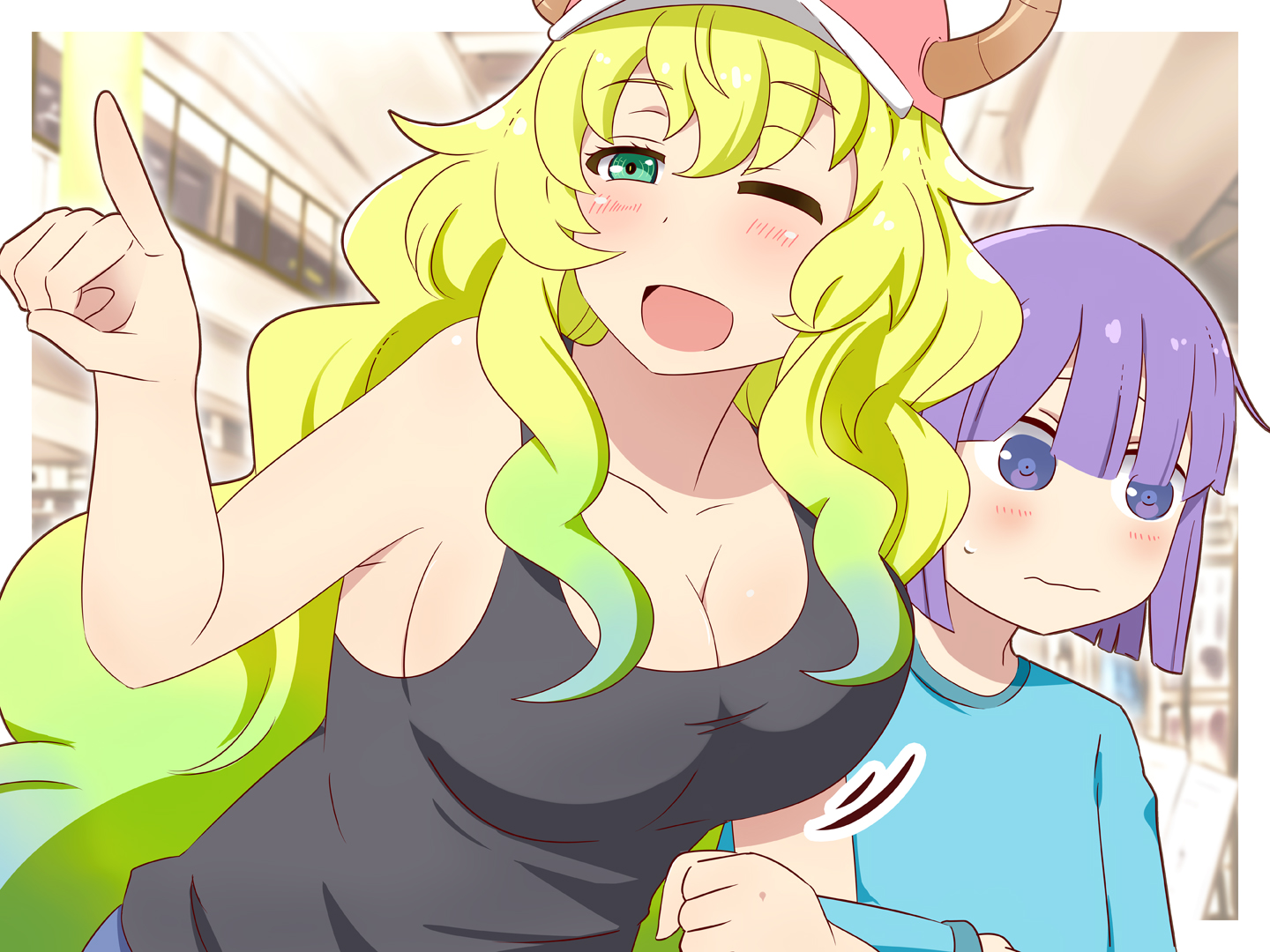 Lucoa and Shouta by ぐ ど ん.