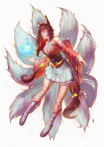 40 Ahri (league Of Legends) Art