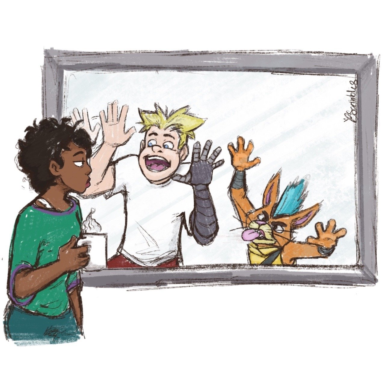 Download Coffee Little Cato (Final Space) Quinn Airgon Gary Goodspeed TV Show Final Space Art