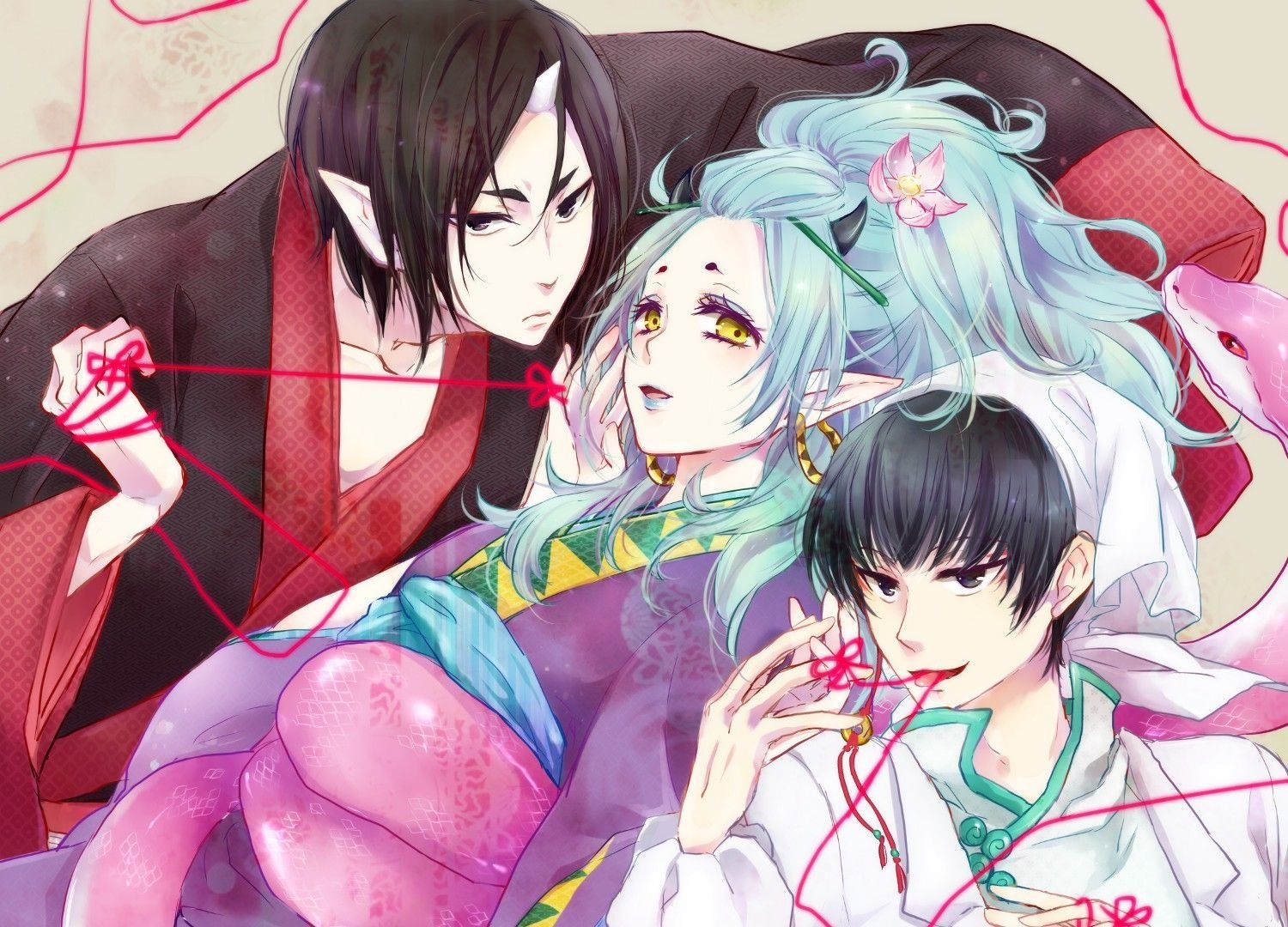 Download Okou (Hoozuki No Reitetsu) Hoozuki (Hoozuki No Reitetsu) Hakutaku (Hoozuki No Reitetsu) Anime Hoozuki No Reitetsu Art